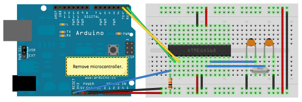How To Program Microcontroller Atmel 168