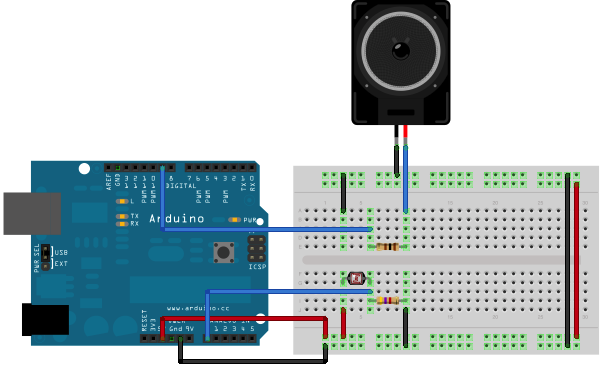 Tutoriel Arduino, exemple photocell