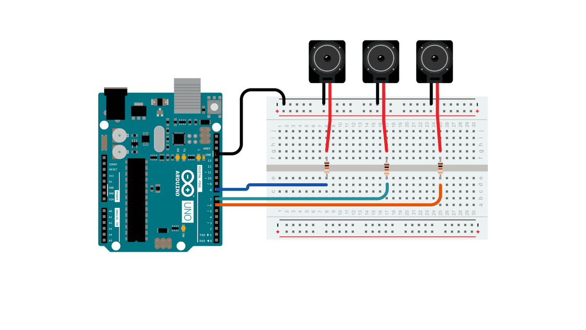 Playing Tones On Multiple Outputs Using The Tone() Function | Arduino